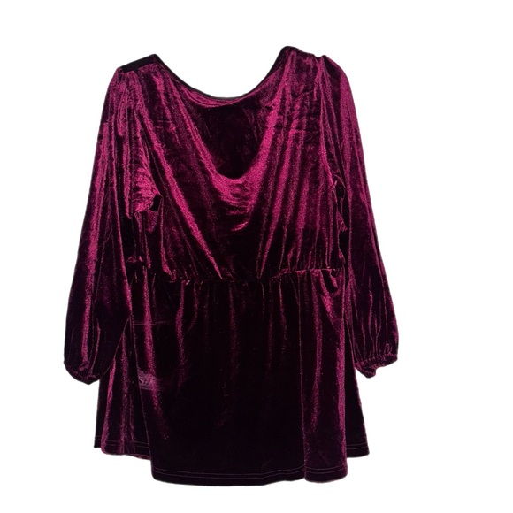 Velvet Heart Neckline Gathered Blouse - Picture 3 of 9